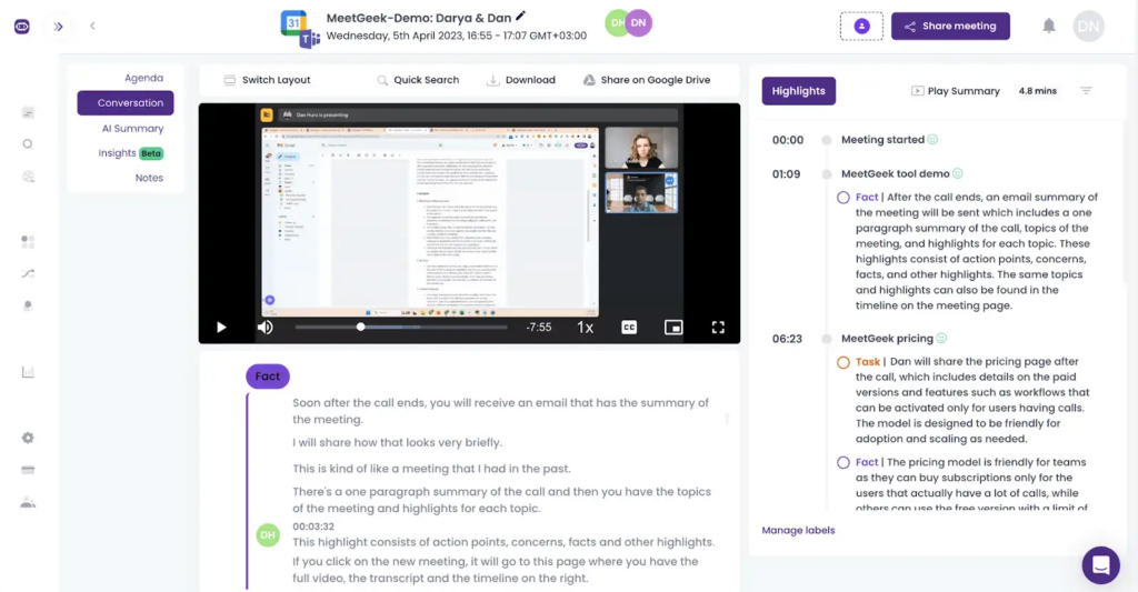 Microsoft Teams meeting transcript